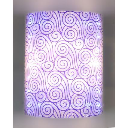 Stropní svítidlo ALEDO 4xG4/20W/230V/12V + LED fialová