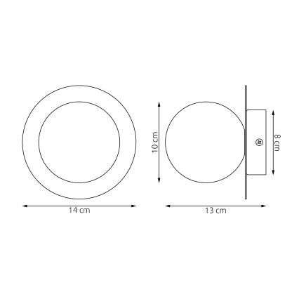 Nástěnné svítidlo AMERICANA 1xG9/8W/230V bílá