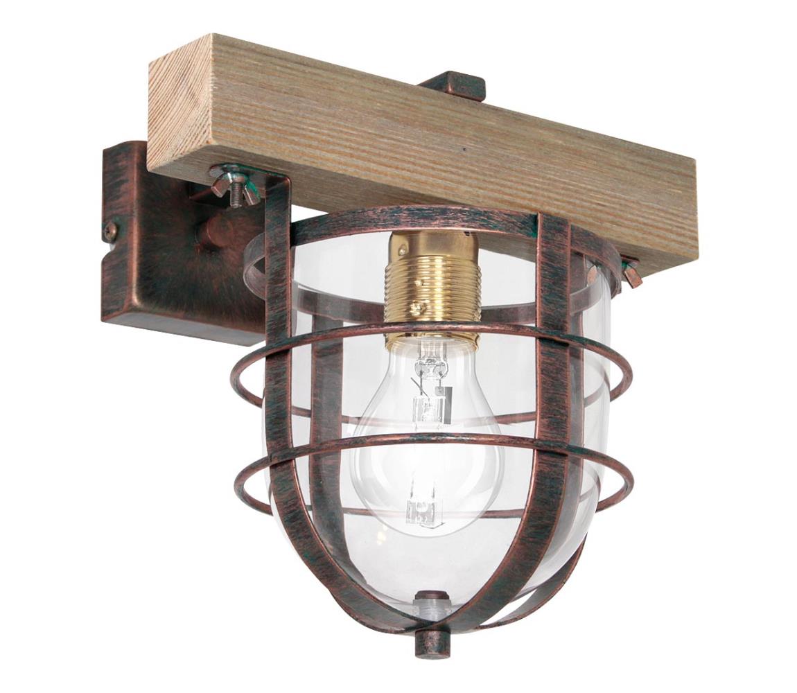 Luminex Nástěnné svítidlo ANDER 1xE27/60W/230V světle hnědá LU7621