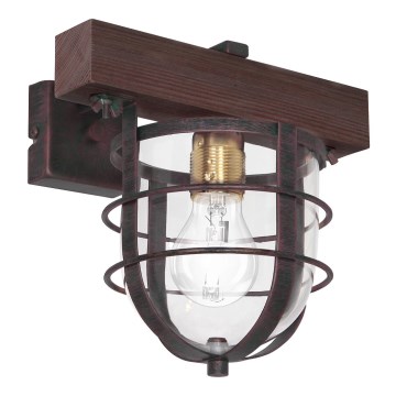 Nástěnné svítidlo ANDER 1xE27/60W/230V tmavě hnědá Nástěnné svítidlo ANDER 1xE27/60W/230V tmavě hnědá