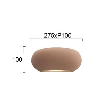 Nástěnné svítidlo ANITA 1xE27/20W/230V hnědá