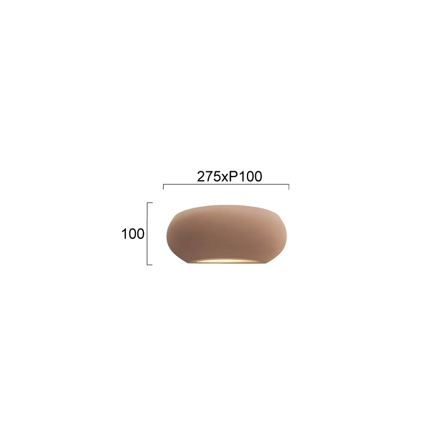 Nástěnné svítidlo ANITA 1xE27/20W/230V hnědá