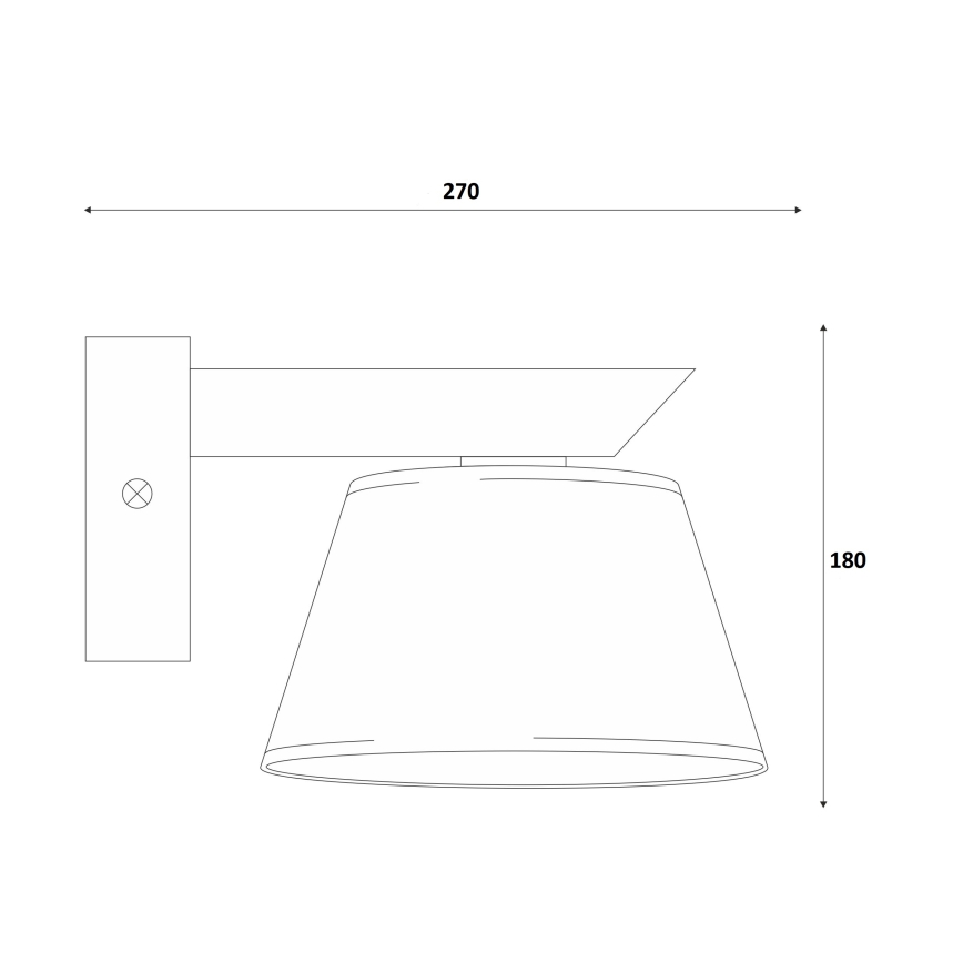 Nástěnné svítidlo ANTONIO 1xE14/40W/230V buk