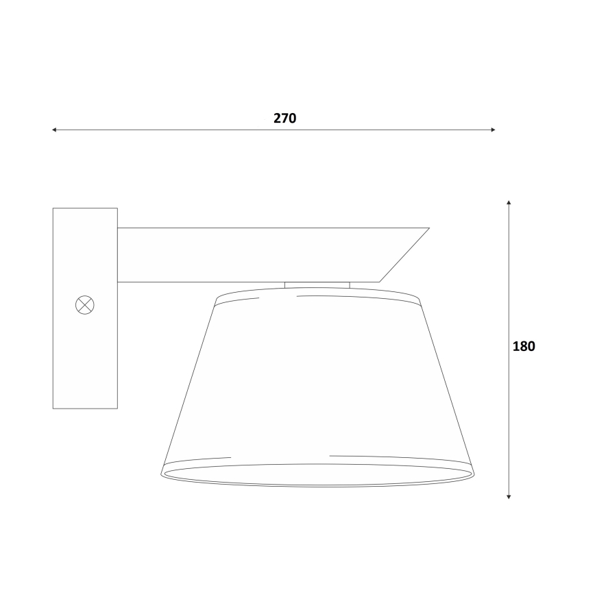 Nástěnné svítidlo ANTONIO 1xE14/40W/230V buk