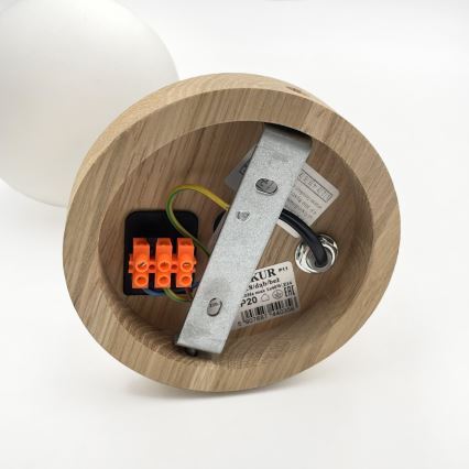 Nástěnné svítidlo ANTONIO 1xG9/5W/230V dub/bílá