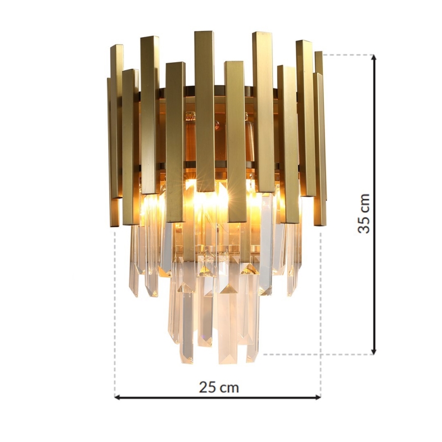 Nástěnné svítidlo ASPEN GOLD 2xE14/40W/230V
