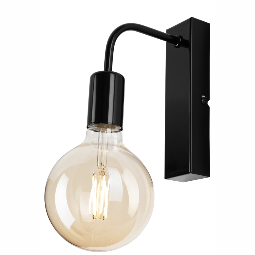 Nástěnné svítidlo ASTRID 1xE27/60W/230V lesklá černá