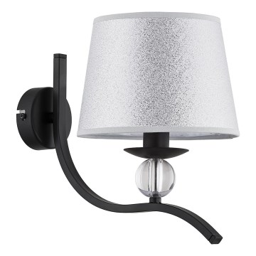 Nástěnné svítidlo BARNI 1xE14/10W/230V černá/stříbrná