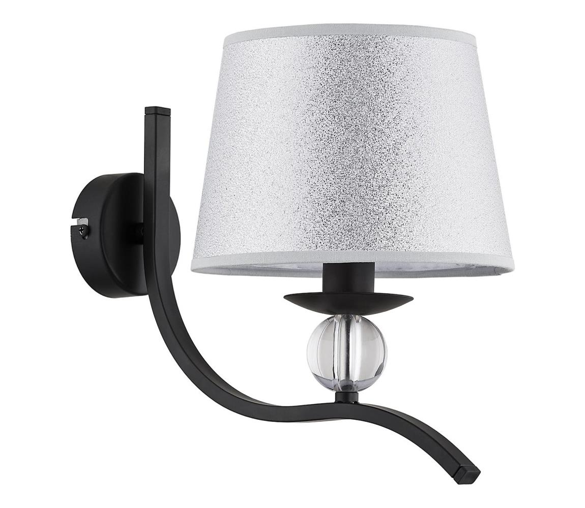 Nástěnné svítidlo BARNI 1xE14/10W/230V černá/stříbrná 22940 – Alasans