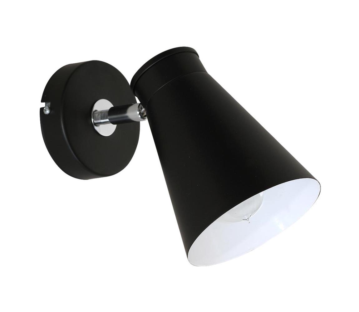 Luminex Nástěnné svítidlo BEVAN 1 1xE27/60W černá LU5035