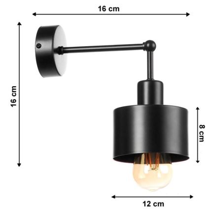 Nástěnné svítidlo BODO 1xE27/60W/230V