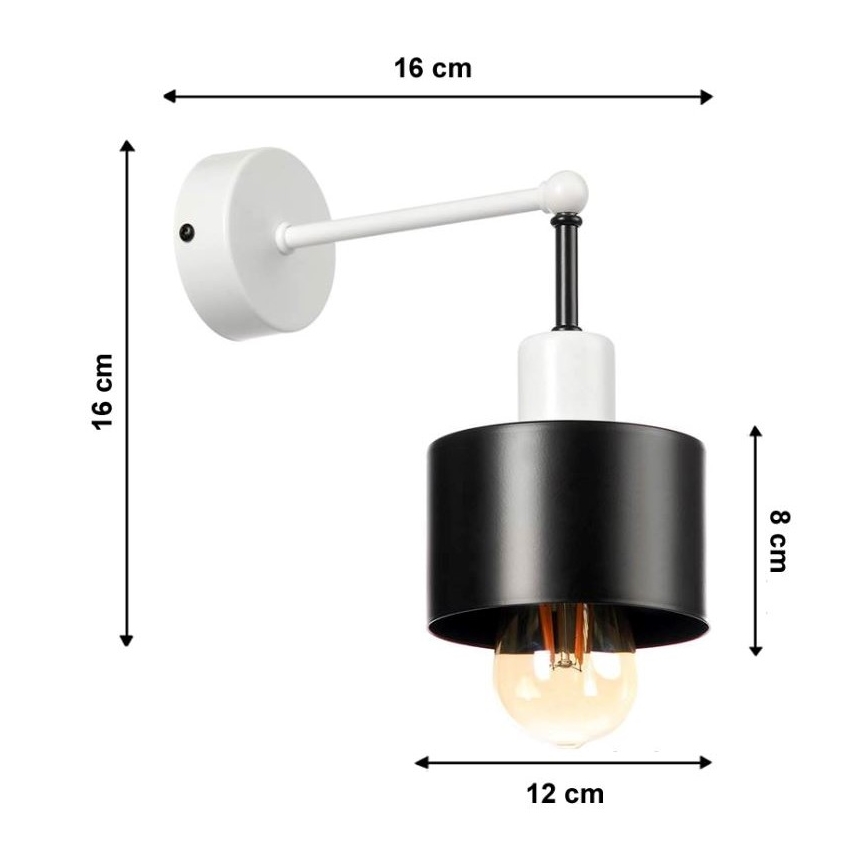 Nástěnné svítidlo BODO 1xE27/60W/230V
