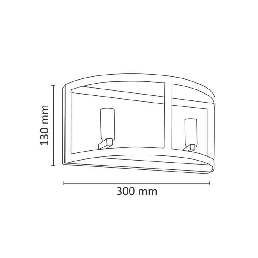 Nástěnné svítidlo BRESSO 2xE14/12W/230V