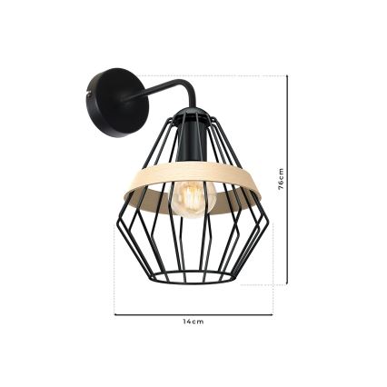 Nástěnné svítidlo CLIF 1xE27/60W/230V