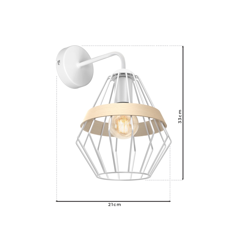 Nástěnné svítidlo CLIF 1xE27/60W/230V