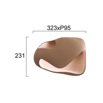 Nástěnné svítidlo DEBBY 1xG9/8W/230V hnědá