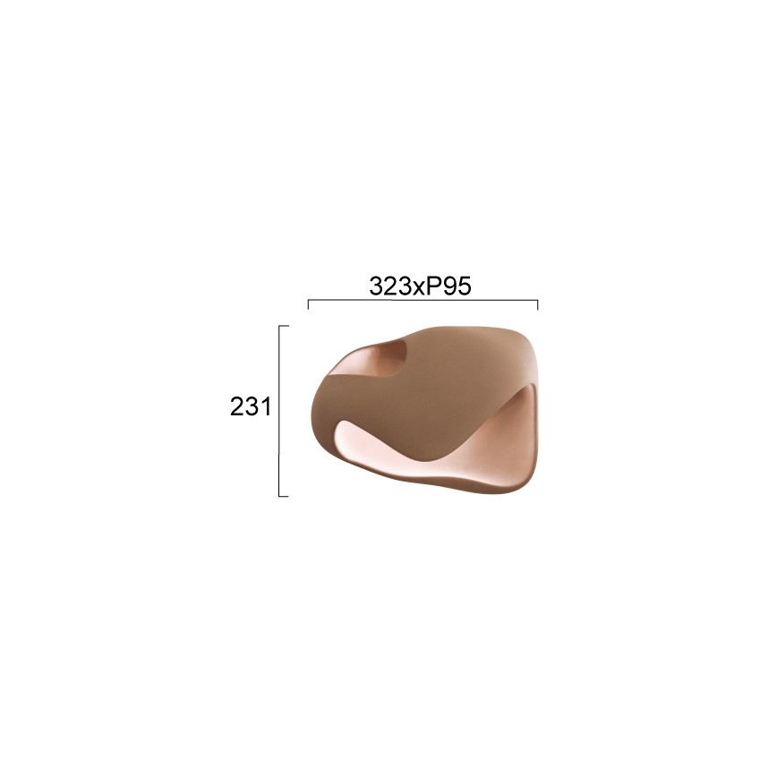 Nástěnné svítidlo DEBBY 1xG9/8W/230V hnědá