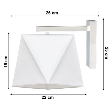 Nástěnné svítidlo DIAMENT 1xE27/60W/230V
