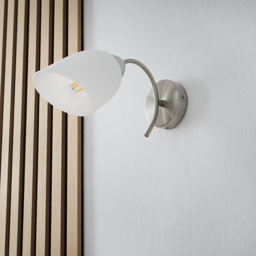 Nástěnné svítidlo DONNA 1xE27/60W/230V nikl