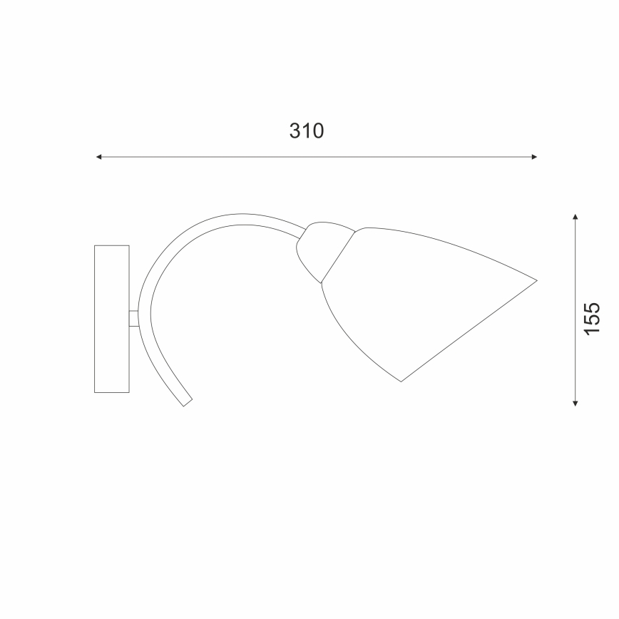 Nástěnné svítidlo DONNA 1xE27/60W/230V nikl
