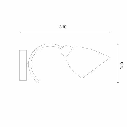 Nástěnné svítidlo DONNA 1xE27/60W/230V patina