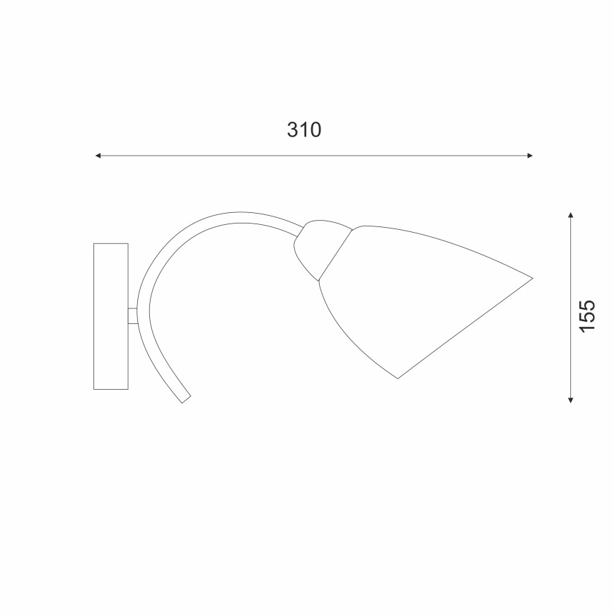 Nástěnné svítidlo DONNA 1xE27/60W/230V patina
