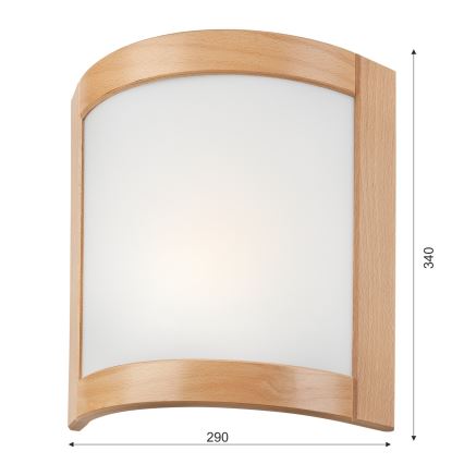 Nástěnné svítidlo ELODIE 1xE27/60W/230V