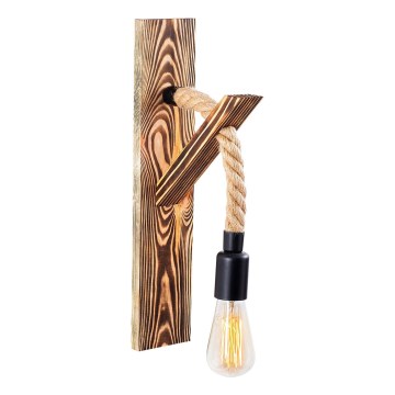 Nástěnné svítidlo EREBOS 1xE27/40W/230V hnědá