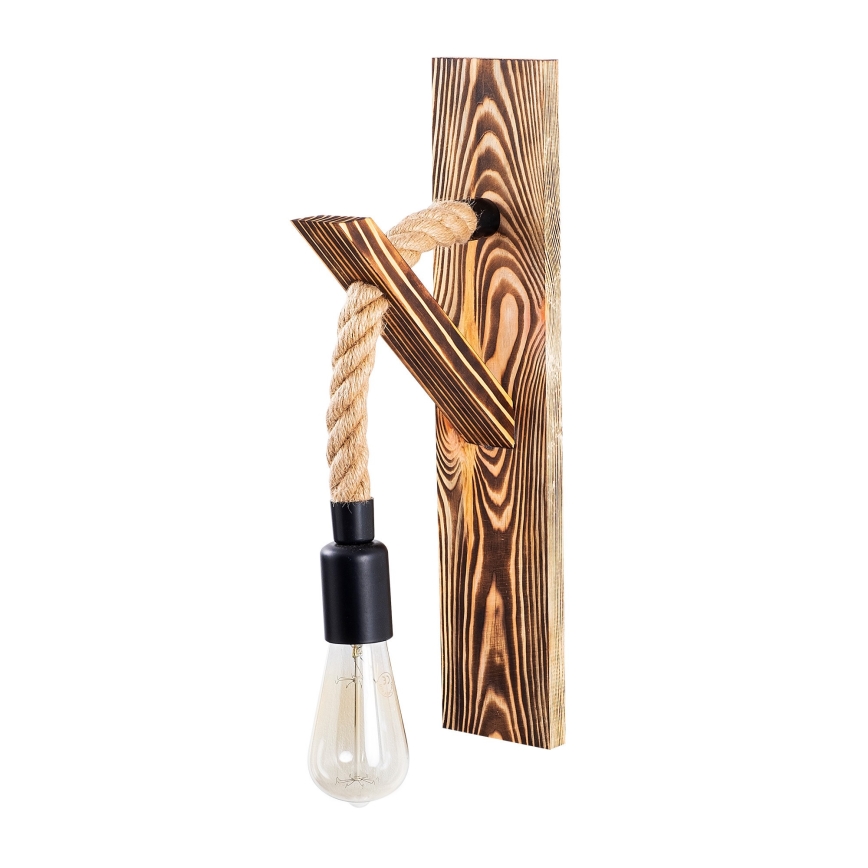Nástěnné svítidlo EREBOS 1xE27/40W/230V hnědá