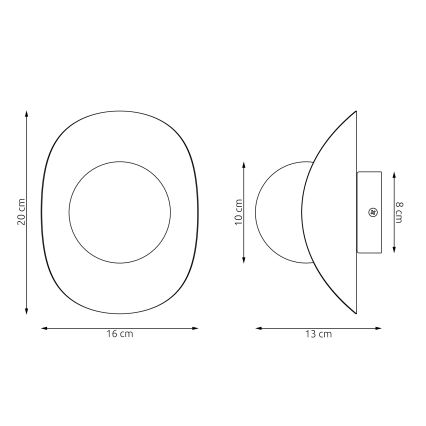 Nástěnné svítidlo FIERO 1xG9/8W/230V černá