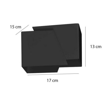 Nástěnné svítidlo FROST 1xG9/8W/230V černá