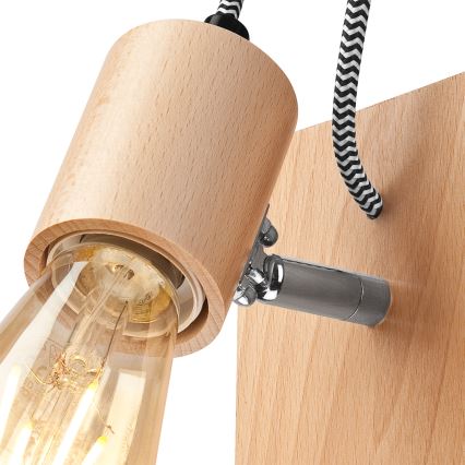Nástěnné svítidlo GUSTAVO 1xE27/60W/230V buk