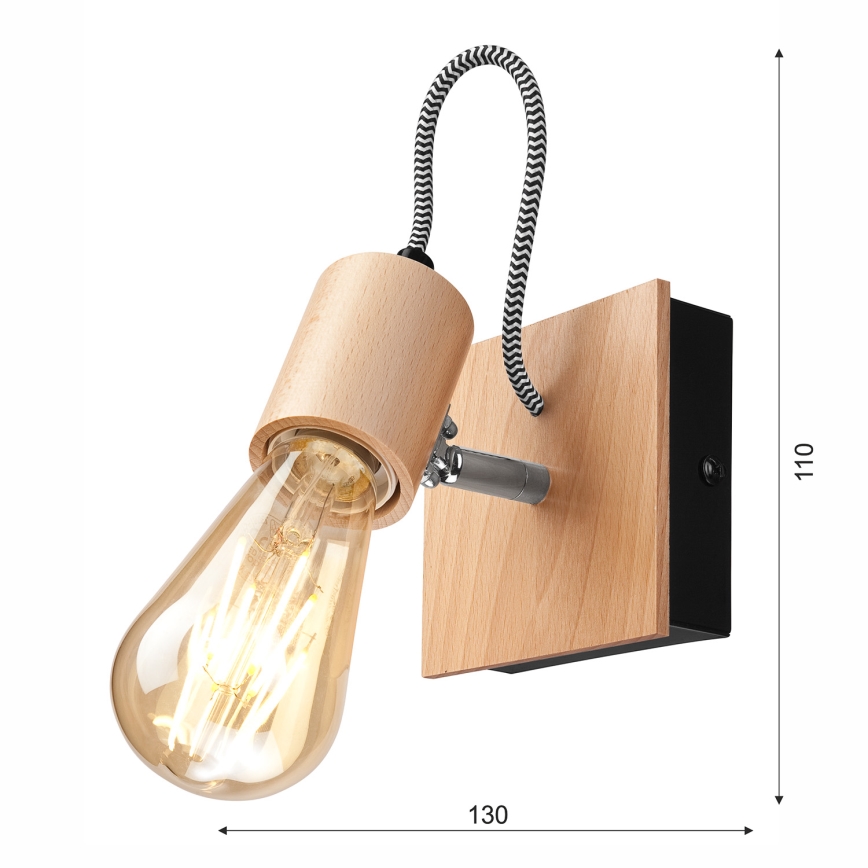 Nástěnné svítidlo GUSTAVO 1xE27/60W/230V