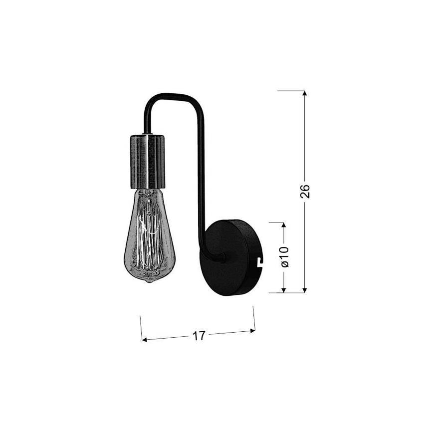 Nástěnné svítidlo HERPE 1xE27/60W/230V