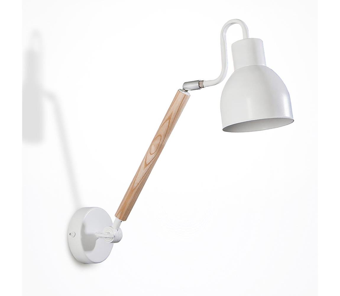 Light4home Nástěnné svítidlo KALLITHEA 1xE27/60W/230V bílé LH0245