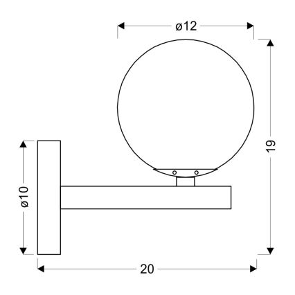 Nástěnné svítidlo KAMA 1xG9/28W/230V