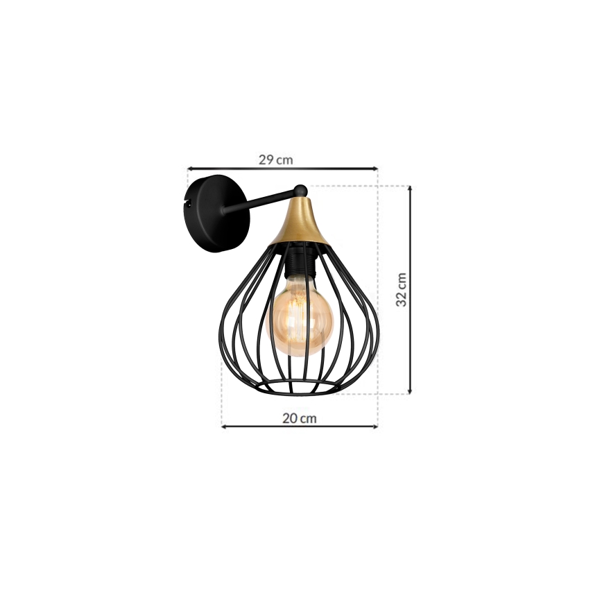 Nástěnné svítidlo KANE 1xE27/60W/230V