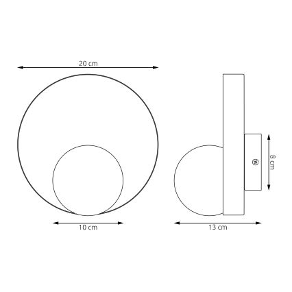 Nástěnné svítidlo KIDO 1xG9/8W/230V béžová