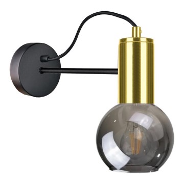 Nástěnné svítidlo LIVA 1xE27/60W/230V černá/zlatá