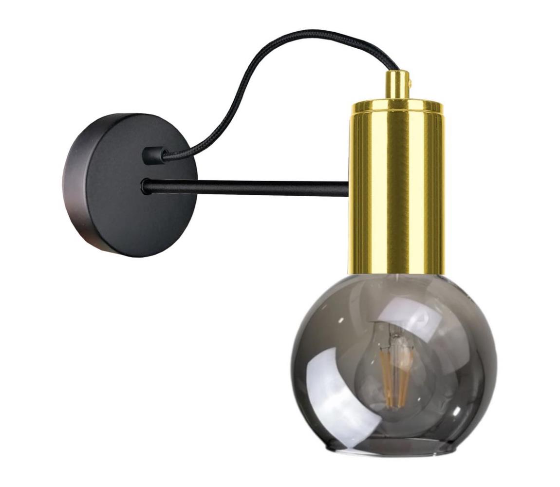 Namat Nástěnné svítidlo LIVA 1xE27/60W/230V černá/zlatá NA0261