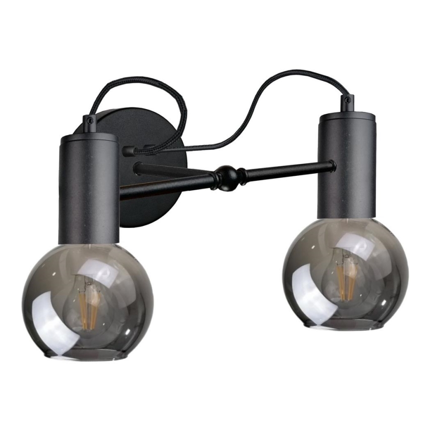 Nástěnné svítidlo LIVA 2xE27/60W/230V černá