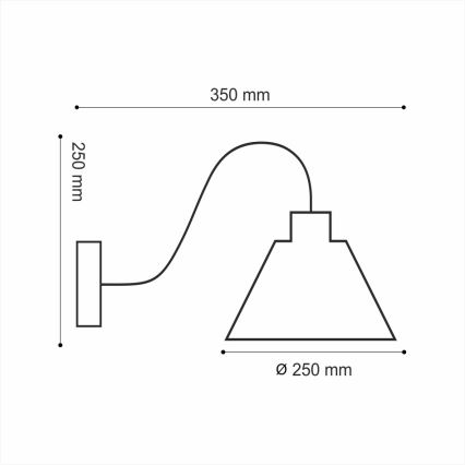 Nástěnné svítidlo LOFT 1xE14/40W/230V