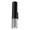 Nástěnné svítidlo LOOPEZ 2xGU10/10W/230V černá/lesklý chrom