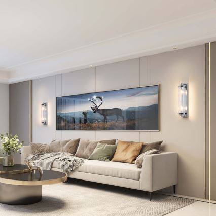 Nástěnné svítidlo LORENZO 2xE14/40W/230V lesklý chrom