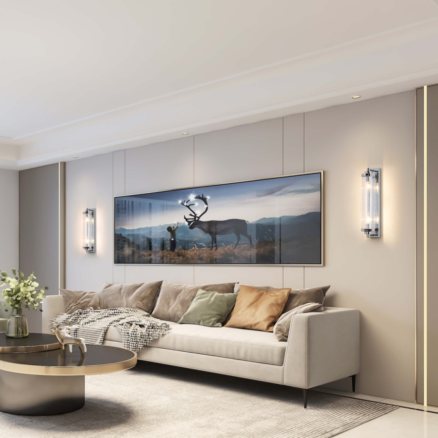 Nástěnné svítidlo LORENZO 2xE14/40W/230V lesklý chrom