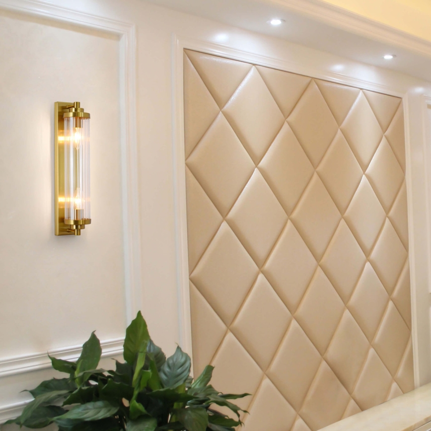 Nástěnné svítidlo LORENZO 2xE14/40W/230V zlatá