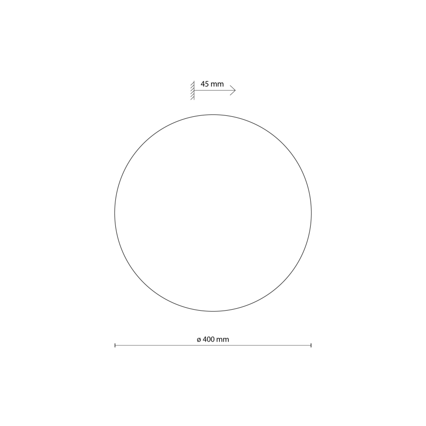 Nástěnné svítidlo LUNA 4xG9/8W/230V pr. 40 cm černá