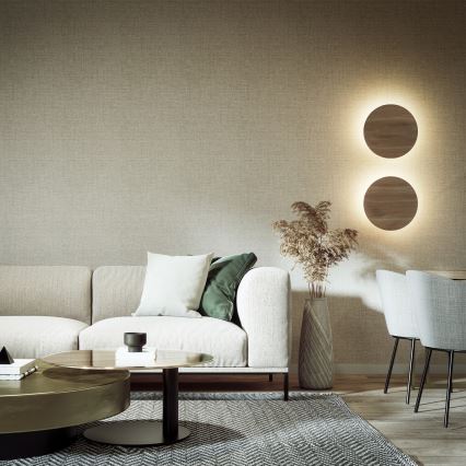 Nástěnné svítidlo LUNA 4xG9/8W/230V pr. 40 cm hnědá