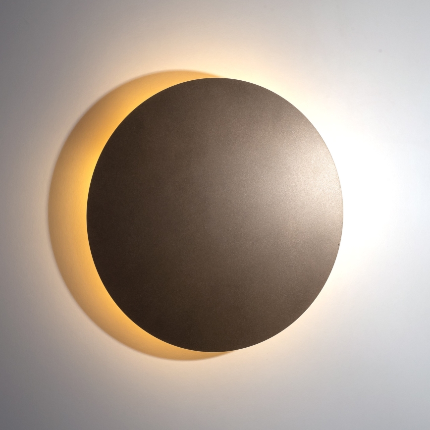 Nástěnné svítidlo LUNA 4xG9/8W/230V pr. 40 cm hnědá
