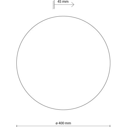 Nástěnné svítidlo LUNA 4xG9/8W/230V pr. 40 cm hnědá